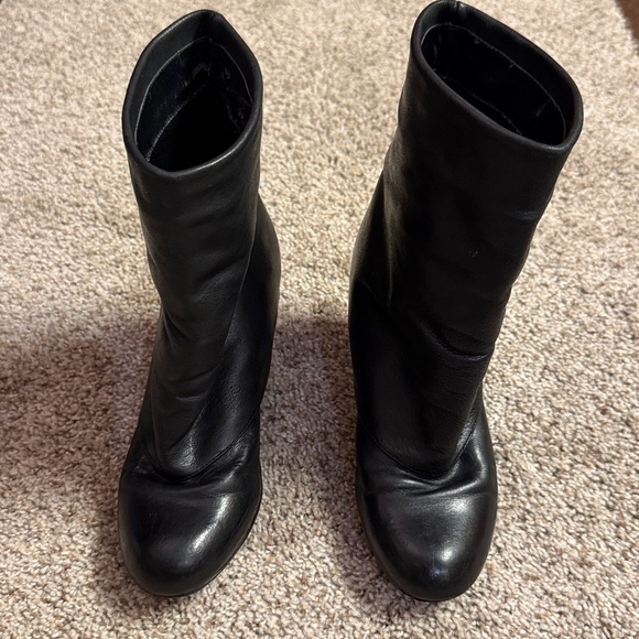 Trouve heeled boots. Size 6 1/2 Leather-upper used condition see photos - Picture 1 of 17